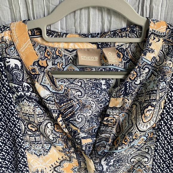 Chico’s Paisley Print Blouse - Picture 6 of 6